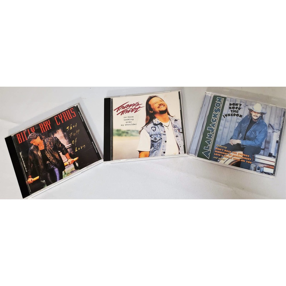 Lot of 3 Country Music Cd Travis Tritt, Alan Jackson, And Billy Ray Cyrus